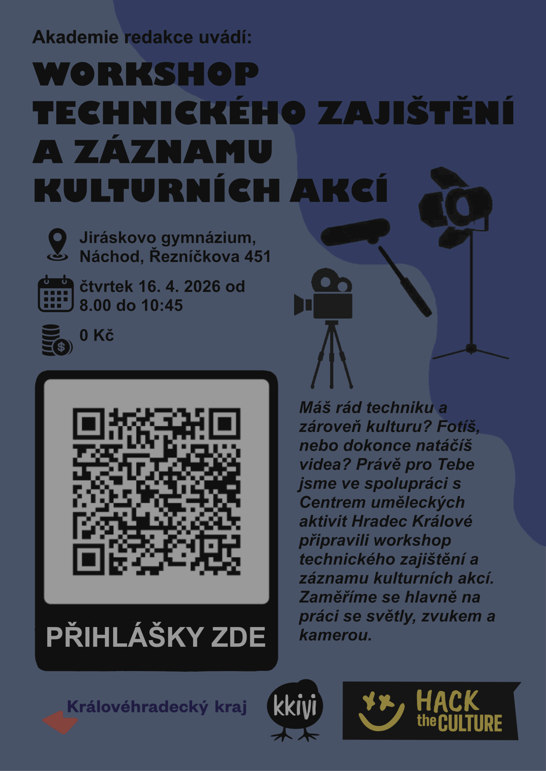 Akademie redakce pokračuje workshopy pro techniky a produkční